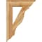 Ekena Millwork Funston Traditional Rough Sawn Bracket w/ Offset Brace, Western Red Cedar, 8"W x 28"D x 40"H BKT0806X28X40FST01RWR - alternate 3